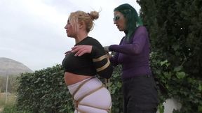 Zoey Ziptie 72h Extreme Challenge - Chapter 14 - Bondage Walk & Outdoor Training- Part 2 wmv SD