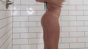 Annie Mack gets dirty in the shower