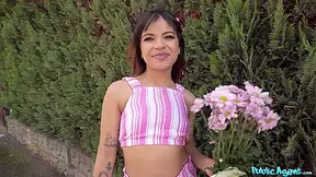 Martin Gun And Michy Perez - Latina Fucked In The Garden