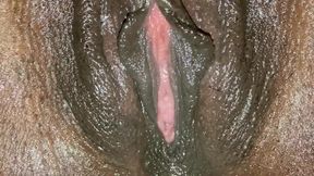 Young ebony babe gets BBC inside her tight pussy