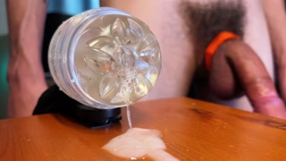 I precum SO MUCH that I don't even need any lube to fuck my toys!