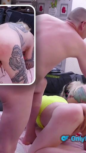 Fabulous ass spanking for British MILF and TGirl   Clip 1