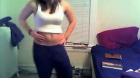 My neighbor hooked up with me on webcam and stripteased