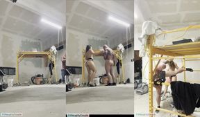 Femdom Pegging on the Jobsite Wife Owns Her Cucked Hubby