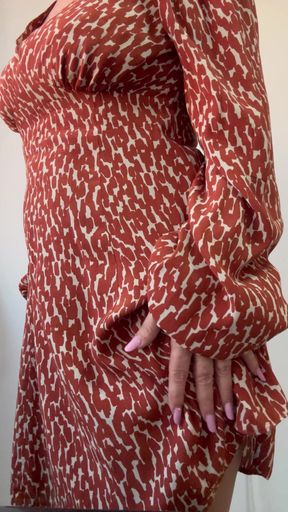 Sexy mature milf teases at the office in stockings