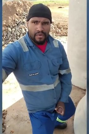 Before Heading Home, the Worker Gets a Quickie at the Construction Site.
