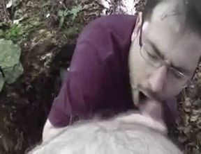 Bear Cub Blows a Load in His Mouth and Swallows