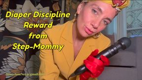 Diaper Discipline Reward from Step-Mommy - Duct Tape Fetish and Glove Fetish