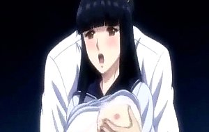 Hentai chick in uniform gets rubbed