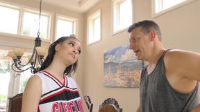 Intense Cross Eyed Orgasm Fuck with Bubble Butt Cheerleader