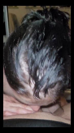 We Watch Movie with My Stepsister, I Took Her Foot, and Make Some Massage, She Make Me Blowjob