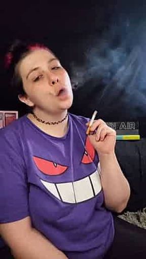 This Beauty Devours her Smoke