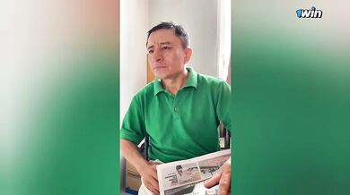 PERVERT GREEN OLD MAN FUCKS HIS BUSTY AND BIG ASS EMPLOYEE, REAL HOMEMADE.