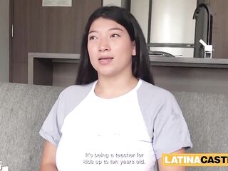 Breasty Lalin girl mother I'd like to fuck Takes It Unfathomable In Raw Amateur Casting POV