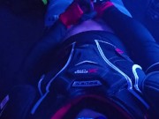Cup Bulge & Shoulder Pads—Watch Me Edge in Full Gear