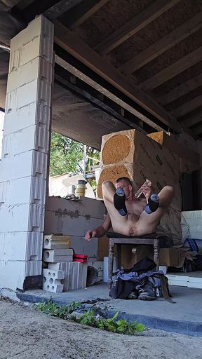Horny on the construction site
