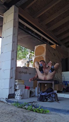 Horny on the construction site