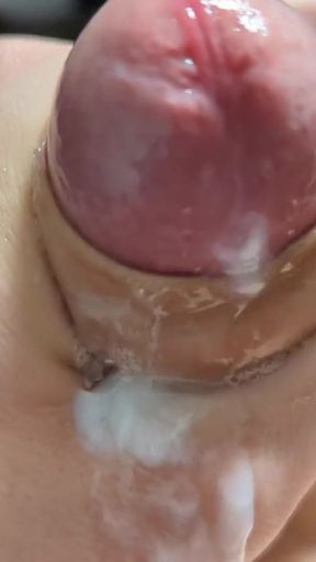 Captivating moment from "Playing with LOTS of PRECUM on my horny GLANS and MOANING until ORGASM"