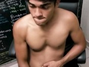 mexican horny jerks off after school till he cums