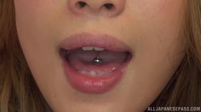 Cum thirsty sweetie Aika Waitress sucks and swallows
