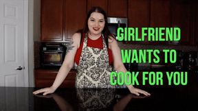 Girlfriend Wants to Cook for You - A gaining weight scene featuring: BHM, weight gain encouragement, fat encouragement, cooking, feederism - 1080 WMV