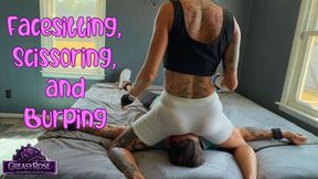 Face Sitting, Scissoring, and Burping with GreasyRose