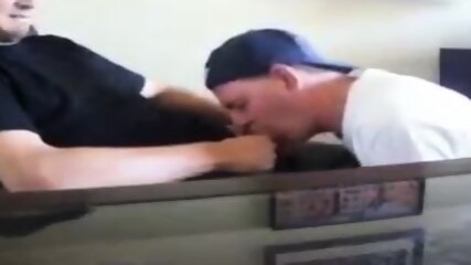 Swallowing cum from my friend again