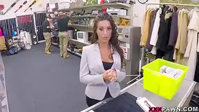 Curly Haired Stepmom Is Getting Fucked In The Office By Stranger
