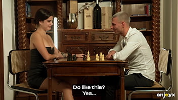 Hot Spanish model Valkiria Lapiedra gets fucked in her tight ass on a chess table