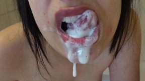 I Brush My Teeth and a Lot of White Cream Gets in My Mouth