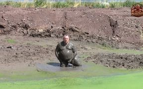 Mud Bath in Dark, Creamy Pond Mud