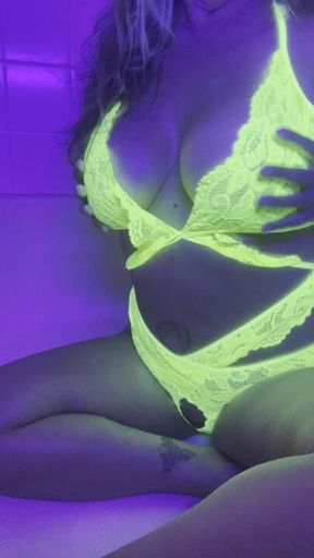 Glow up.  Black light fun in Lets see what lights up