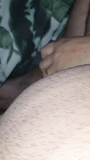 Step mom perfect handjob under blanket on step son dick