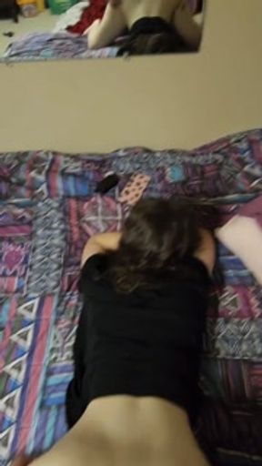 Teen BabySitter Cums &amp; Gets Taste Of Rough Backshots Creampie!