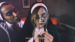 Madalena Nun - Naughty Virgin Takes Big Cock in Her Tight Ass