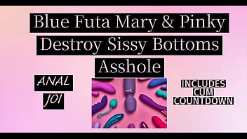 Blue Futa Mary and Pinky Destroy Sissy Bottoms Asshole