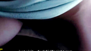 Attractive 20-year-old blonde cheats on her boyfriend in a parking lot 11