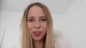 tall princess kelly spit in your face and mouth