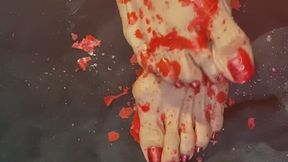 17. Melove Compilation of Messy Feet with long toes