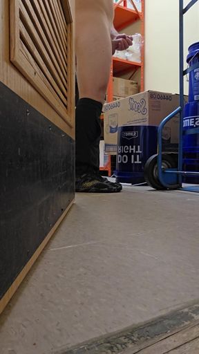 Caught with cock in public