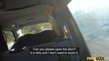 Tattooed Alt Girl's Taxi Ride Turns into a Big Cock Frenzy