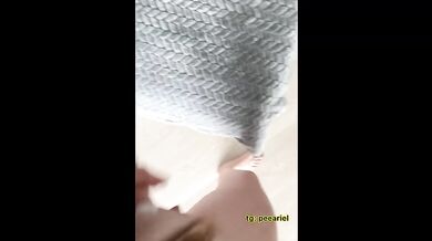 Her soaked apartment floor and desperate golden shower
