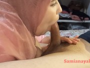 شوف كيف تتمصو ليه فديو محجبة قحبة من بني ملال مع صاحب راجها لي داير حالة😱🔥🇲🇦