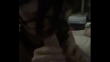 Kristin Starr as a brunette sucking some dick like a real pro!