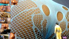 No Escape, Tiny Human Pest Stuffed Into Oily Ebony Asshole - Anal Vore, Ass Smothering