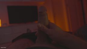 Ejaculation on Stomach of Sporty Guy POV Video