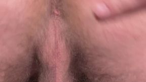 Hairy masculine ass spreading and fingering