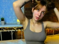 Great Big Boobs On Masturbating Redhead