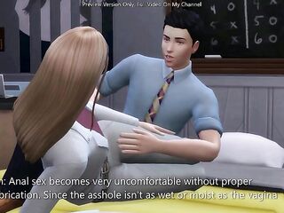Lessons In Anal Sex 101 - sims 4 - 3D Manga