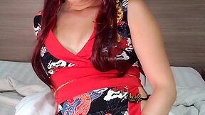 Reina hanno teases with loaded cock trailer